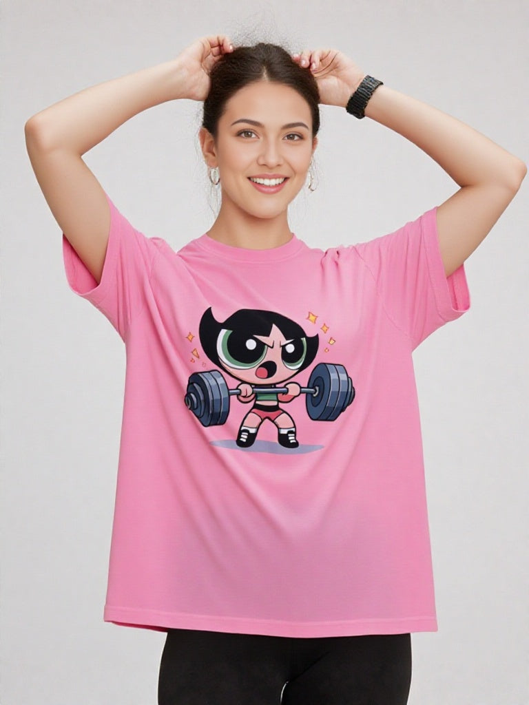 Camiseta chica súper poderosa