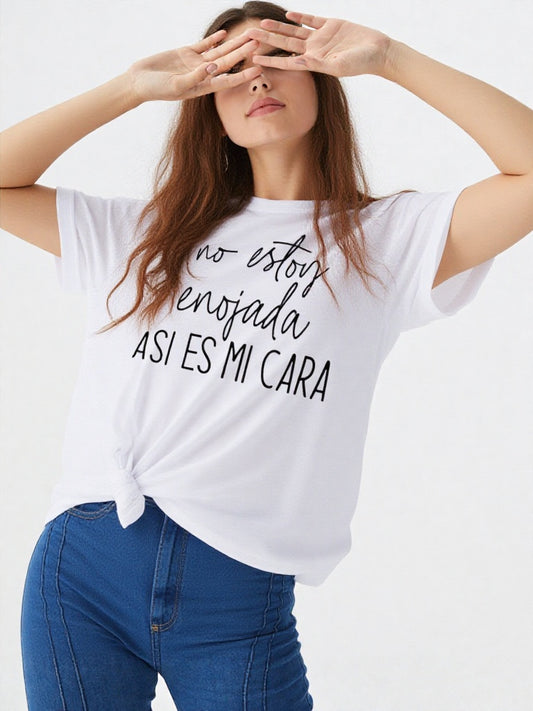 Camiseta no estoy enojada